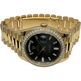 ロレックス ROLEX デイデイト40 228348RBR ブラック ゴールド 自動巻き メンズ 腕時計