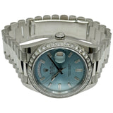 ロレックス ROLEX デイデイト40 228396TBR アイスブルー プラチナ 自動巻き メンズ 腕時計