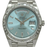 ロレックス ROLEX デイデイト40 228396TBR アイスブルー プラチナ 自動巻き メンズ 腕時計
