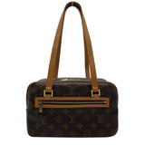 ルイ・ヴィトン LOUIS VUITTON シテMM M51182 ブラウン モノグラム/レザー レディース ショルダーバッグ