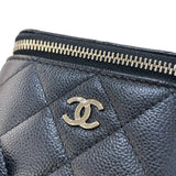 シャネル CHANEL クラシック スモール ヴァニティバッグ AP1340 ブラック ゴールド金具 キャビアスキン レディース ショルダーバッグ