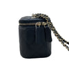 シャネル CHANEL クラシック スモール ヴァニティバッグ AP1340 ブラック ゴールド金具 キャビアスキン レディース ショルダーバッグ