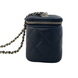 シャネル CHANEL クラシック スモール ヴァニティバッグ AP1340 ブラック ゴールド金具 キャビアスキン レディース ショルダーバッグ