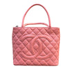 シャネル CHANEL 復刻トート A01804 ピンク シルバー金具 キャビア レディース ハンドバッグ