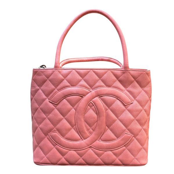 シャネル CHANEL 復刻トート A01804 ピンク シルバー金具 キャビア