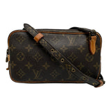 ルイ・ヴィトン LOUIS VUITTON ポシェット・マルリーバンドリエール M51828 ブラウン モノグラム/レザー レディース ショルダーバッグ
