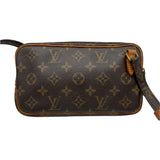 ルイ・ヴィトン LOUIS VUITTON ポシェット・マルリーバンドリエール M51828 ブラウン モノグラム/レザー レディース ショルダーバッグ