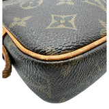ルイ・ヴィトン LOUIS VUITTON ポシェット・マルリーバンドリエール M51828 ブラウン モノグラム/レザー レディース ショルダーバッグ