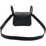 エルメス HERMES リンディミニ W刻印 ブラック シルバー金具 トリヨンクレマンス レディース ショルダーバッグ