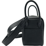 エルメス HERMES リンディミニ W刻印 ブラック シルバー金具 トリヨンクレマンス レディース ショルダーバッグ