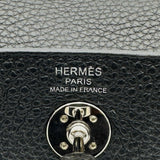 エルメス HERMES リンディミニ W刻印 ブラック シルバー金具 トリヨンクレマンス レディース ショルダーバッグ