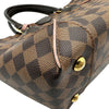 ルイ・ヴィトン LOUIS VUITTON カイサトートPM N41554 ブラウン/ピンク ダミエ/レザー レディース ショルダーバッグ