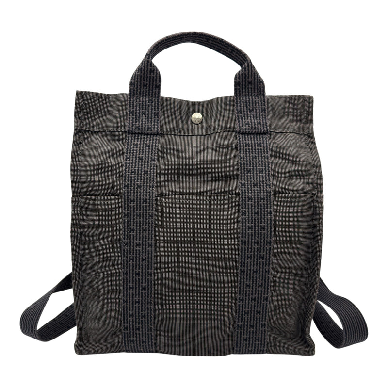 HERMESエールラインアドPM エルメス HERMES エールラインアドPM グレー ナイロンキャンバス