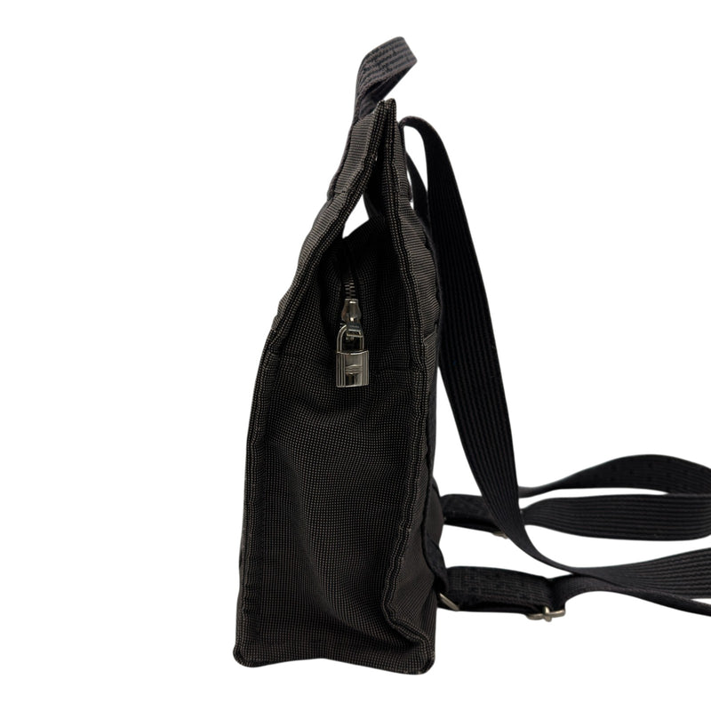 エルメス HERMES エールラインアドPM グレー ナイロンキャンバス