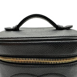 シャネル CHANEL ココマーク バニティケース A01998 6番台 ブラック ゴールド金具 キャビアスキン レディース ハンドバッグ