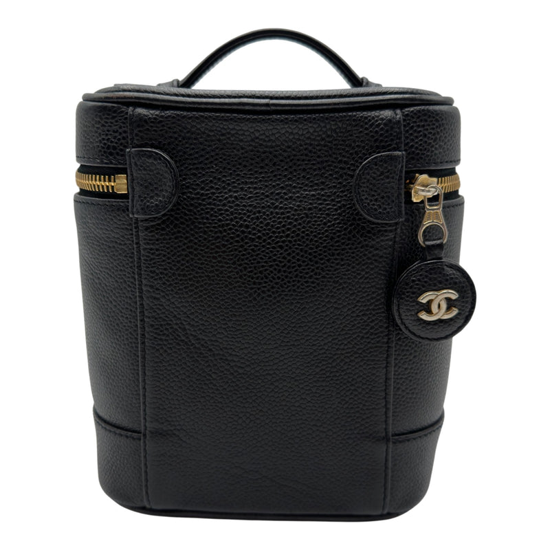シャネル CHANEL ココマーク バニティケース A01998 6番台 ブラック