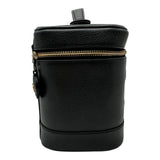 シャネル CHANEL ココマーク バニティケース A01998 6番台 ブラック ゴールド金具 キャビアスキン レディース ハンドバッグ