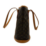 ルイ・ヴィトン LOUIS VUITTON バケットGM M42236 ブラウン モノグラム・レザー レディース ショルダーバッグ