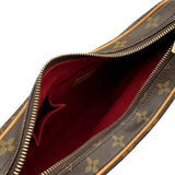 ルイ・ヴィトン LOUIS VUITTON クロワッサンMM M51512 ブラウン モノグラム/レザー レディース ショルダーバッグ