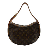 ルイ・ヴィトン LOUIS VUITTON クロワッサンMM M51512 ブラウン モノグラム/レザー レディース ショルダーバッグ