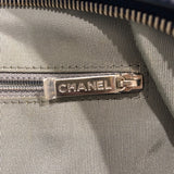 シャネル CHANEL ウルトラステッチチェーンハンドバッグ 8桁15番台 ネイビー シルバー金具 レザー レディース ハンドバッグ