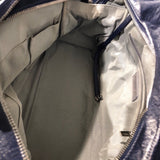 シャネル CHANEL ウルトラステッチチェーンハンドバッグ 8桁15番台 ネイビー シルバー金具 レザー レディース ハンドバッグ
