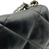 シャネル CHANEL CHANEL19 ラージバッグ AS1161 ブラック ゴールド金具×シルバー金具 シャイニーラム レディース ショルダーバッグ