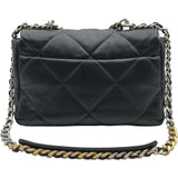 シャネル CHANEL CHANEL19 ラージバッグ AS1161 ブラック ゴールド金具×シルバー金具 シャイニーラム レディース ショルダーバッグ