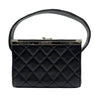 シャネル CHANEL マトラッセ バニティケース ブラック シルバー金具 ラムスキン レディース ハンドバッグ