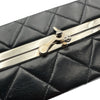 シャネル CHANEL マトラッセ バニティケース ブラック シルバー金具 ラムスキン レディース ハンドバッグ