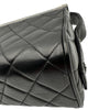 シャネル CHANEL マトラッセ バニティケース ブラック シルバー金具 ラムスキン レディース ハンドバッグ