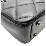 シャネル CHANEL ココマーク チェーンハンドバッグ 21番台 ブラック シルバー金具 ラムスキン レディース ハンドバッグ