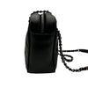 シャネル CHANEL ココマーク チェーンハンドバッグ 21番台 ブラック シルバー金具 ラムスキン レディース ハンドバッグ