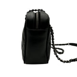 シャネル CHANEL ココマーク チェーンハンドバッグ 21番台 ブラック シルバー金具 ラムスキン レディース ハンドバッグ