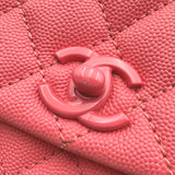 シャネル CHANEL ココハンドルXXS AS2215 30番台 マトラッセ ピンク ピンク金具 キャビアスキン レディース ハンドバッグ ショルダーバッグ