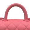 シャネル CHANEL ココハンドルXXS AS2215 30番台 マトラッセ ピンク ピンク金具 キャビアスキン レディース ハンドバッグ ショルダーバッグ