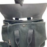 エルメス HERMES ヴァルパライソMM ブラック トワル･レザー メンズ ハンドバッグ