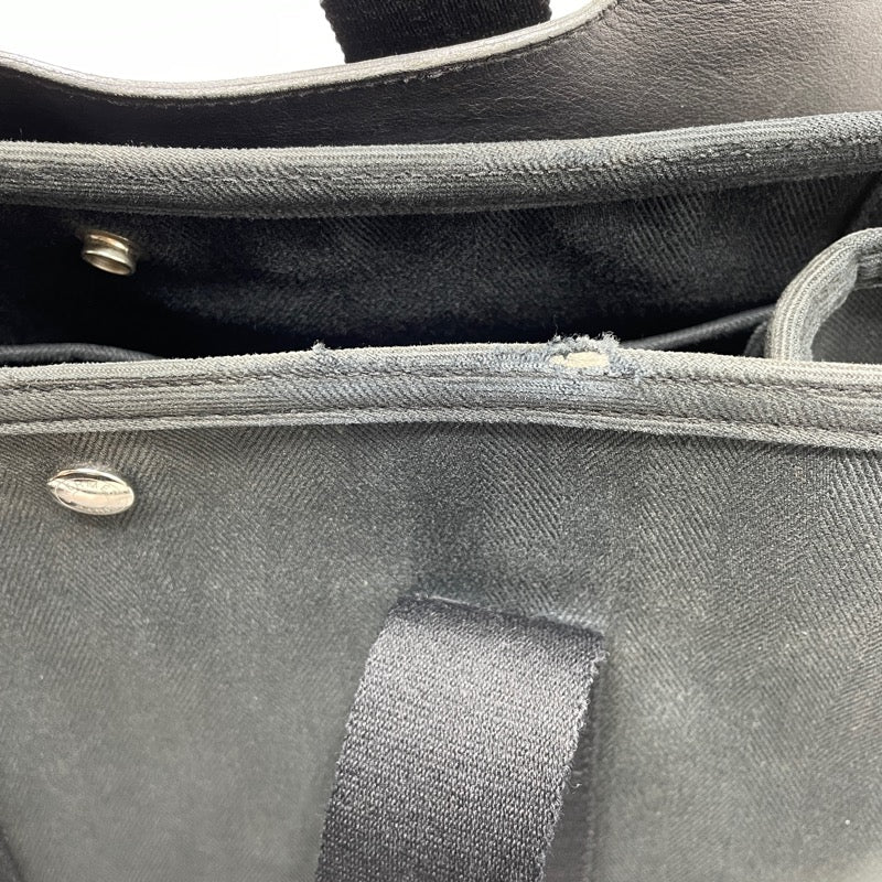 エルメス HERMES ヴァルパライソMM ブラック トワル・レザー メンズ