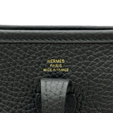 エルメス HERMES エヴリンTPM G刻印 ブラック ゴールド金具 トリヨン レディース ショルダーバッグ