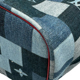 ルイ・ヴィトン LOUIS VUITTON ネヴァーフルMM M44981 ブルー モノグラム・デニム パッチワーク レディース トートバッグ