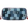 ルイ・ヴィトン LOUIS VUITTON ネヴァーフルMM M44981 ブルー モノグラム・デニム パッチワーク レディース トートバッグ