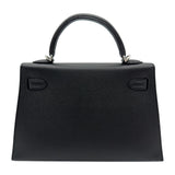 エルメス HERMES ミニケリー2 K刻 ブラック シルバー金具 エプソン レディース ショルダーバッグ