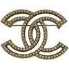 シャネル CHANEL ココマークラインストーンブローチ ゴールド メタル/ラインストーン アクセサリー