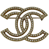 シャネル CHANEL ココマークラインストーンブローチ ゴールド メタル/ラインストーン アクセサリー