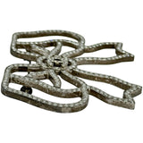 シャネル CHANEL ココマークリボンブローチ シルバー メタル/ラインストーン アクセサリー