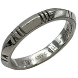 ティファニー TIFFANY＆CO アトラスXクローズドナローリング ホワイトゴールド Au750 ジュエリー