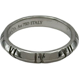 ティファニー TIFFANY＆CO アトラスXクローズドナローリング ホワイトゴールド Au750 ジュエリー