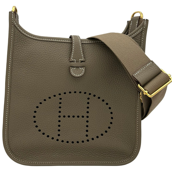 エルメス HERMES エヴリン23 G刻印 エトゥープ ゴールド金具 トリヨン