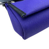 エルメス HERMES エールバッグ20 G刻印 パープル/ブラック シルバー金具 トワル レディース ショルダーバッグ