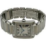 カルティエ Cartier タンク フランセーズ MM W51011Q3 アイボリー ステンレススチール クオーツ レディース 腕時計